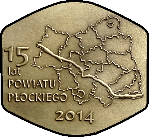 Produkcja medalu na zamówienie dla powiatu płockiego
