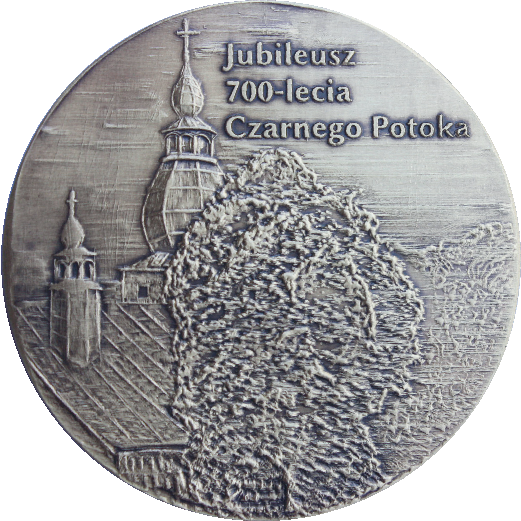 Medal na zamówienie z okazji 700 lecia Czarnego Potoka