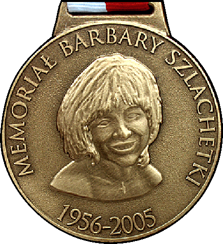 Medal sportowy z okazji memoriału barbary szlachetki