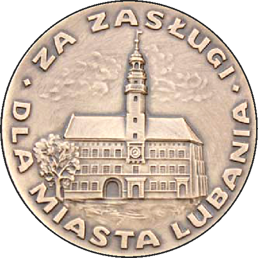 Medal zamówiony z okazji święta miasta Lubania